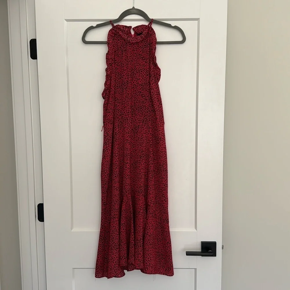 NWT Who what wear | Red & Black Leopard Print Midi Dress​​​ - Picture 6 of 6